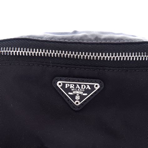 prada chest pouch|Prada nylon wrist pouch.